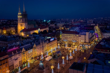Zagreb's main square at Advent time