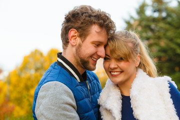 Couple in love enjoy romantic date