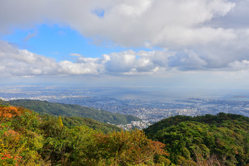 Fototapeta na wymiar 六甲山天覧台からの眺め(東側)