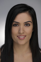 Head shot of young woman smiling