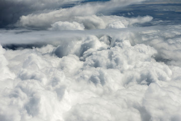 beautiful clouds on a blue sky