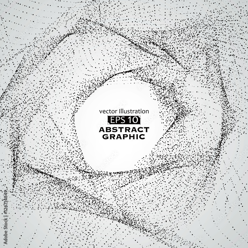 Poster dot pattern composed of mesh,technological sense of abstract graphics.