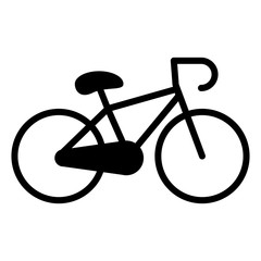 bicycle icon over white background. transportation vehicle design. vector illustration