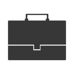 business briefcase accessory icon over white background. vector illustration