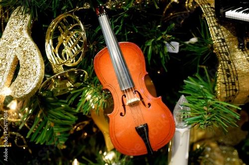Musical Tree Decor Christmas With A Theme French Horn And Musical Tree Decor Christmas With A Theme French Horn And