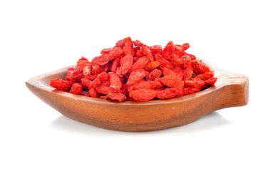 goji berries isolated on white background