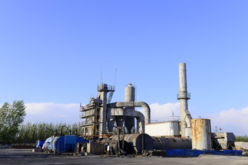 Asphalt concrete mixing equipment