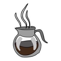 coffee kettle icon image vector illustration design 