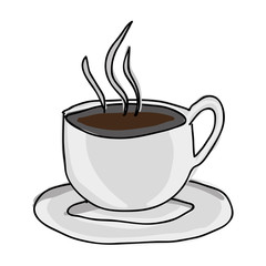 coffee mug icon image vector illustration design 