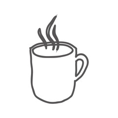 mug with beverage icon image vector illustration design 