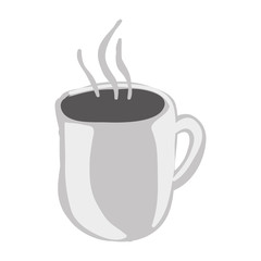 mug with beverage icon image vector illustration design 