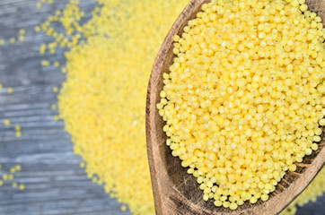 millet seed on table