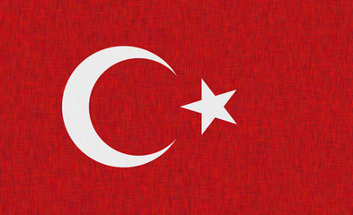 Obraz premium Turkish Flag