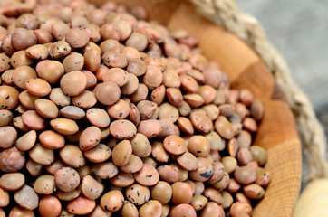 lentil on table