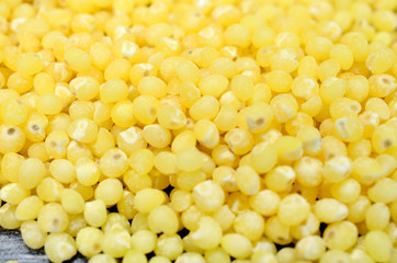 millet seed on table
