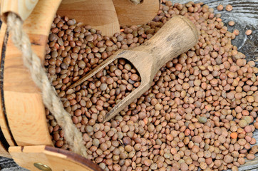 Obraz premium lentil on table
