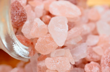 Fototapeta premium pink salt on table