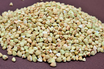 group of buckwheat on table