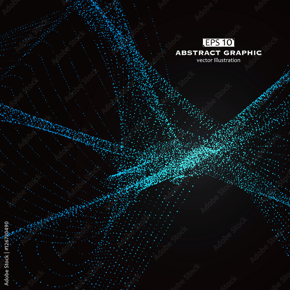 Poster dot pattern composed of mesh,technological sense of abstract graphics