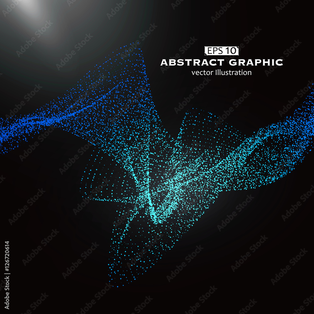 Poster dot pattern composed of mesh,technological sense of abstract graphics