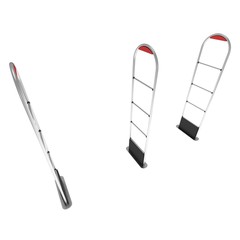 3D shoplifter scanner isolated on white