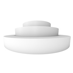 Round stage blank podium