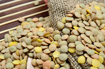 lentil on table