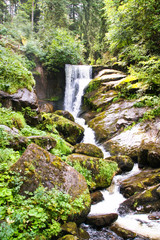 The waterfall  of Triberg in black forest, Germany, 