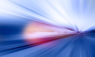 Naklejka premium high speed train