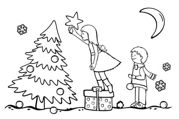 Ist unser Weihnachtsbaum nicht schön?