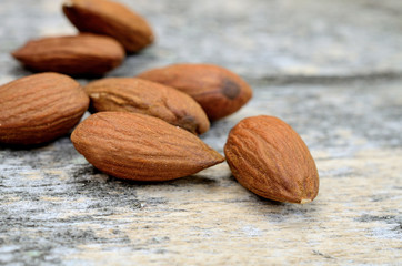 almond on table