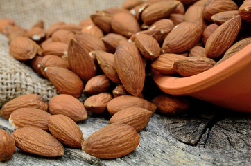 almond on table