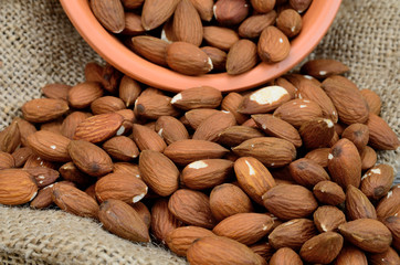 almond on sack