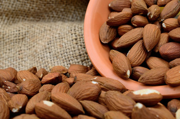 almond on sack