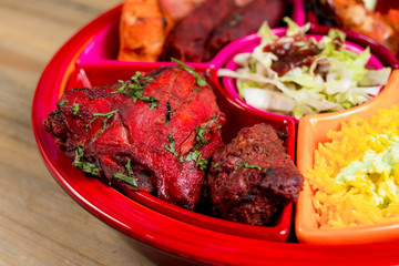 food specialities Mixed Grill Indian Flavor