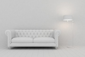 white modern interior design