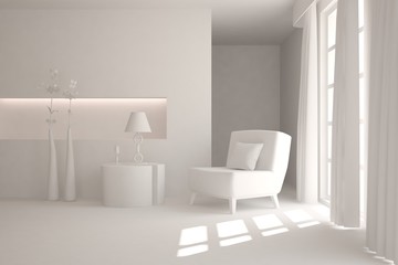 Obraz na płótnie Canvas white modern interior design