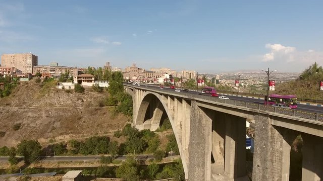 Kievyan Bridge in Yerevan Armenia Flyover