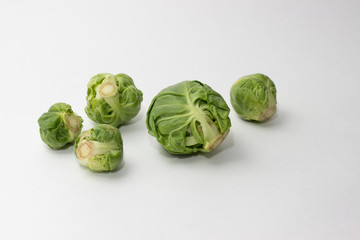 isolated brussels sprout