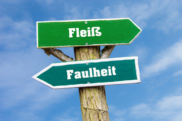 Schild 127 - Fleiss