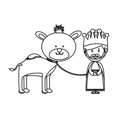 melchior magi or wise men icon image vector illustration design 