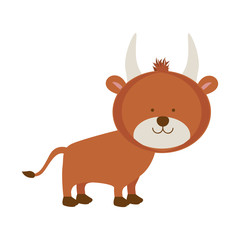 Fototapeta premium bull animal icon image vector illustration design 