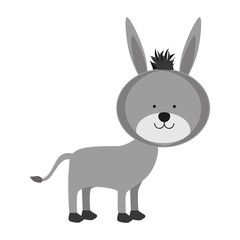 donkey animal icon image vector illustration design 