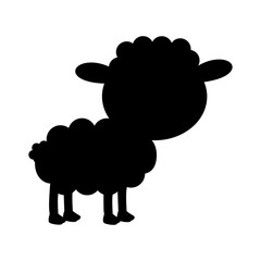 sheep animal icon image vector illustration design 