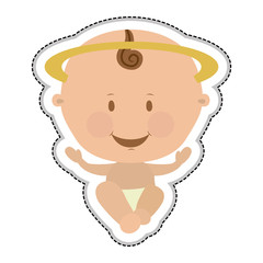 Naklejka premium baby jesus holy family icon image vector illustration design