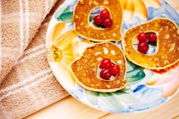 Fritters with cranberry 