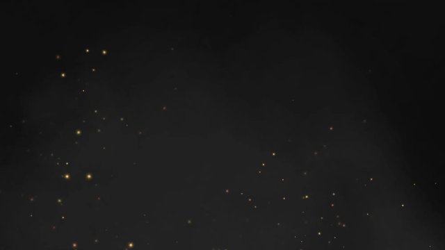 Cloud sparks and smoke Quickly spreading a cloud of smoke with sparks from fire.