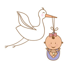 baby delivery crane icon image vector illustration design 