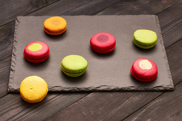 French delicious dessert macaroons