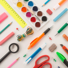 Naklejka premium School office supplies 